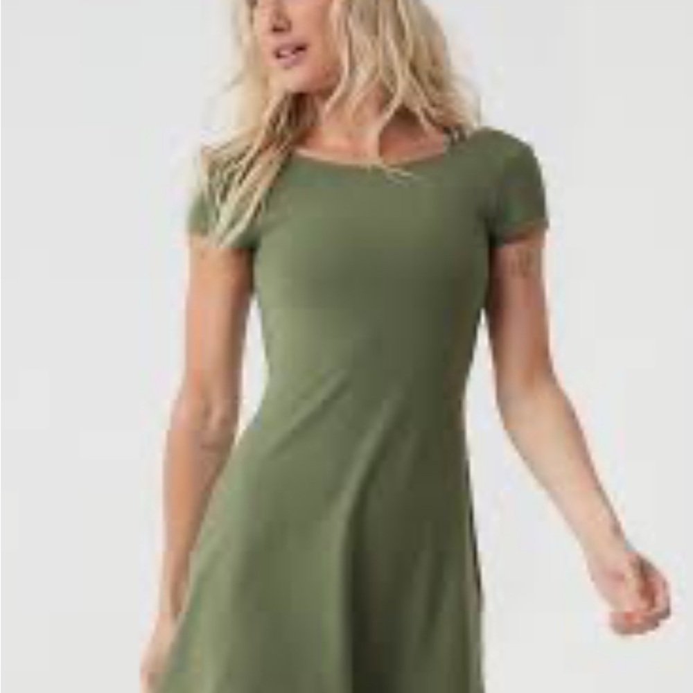 Green athletic dress